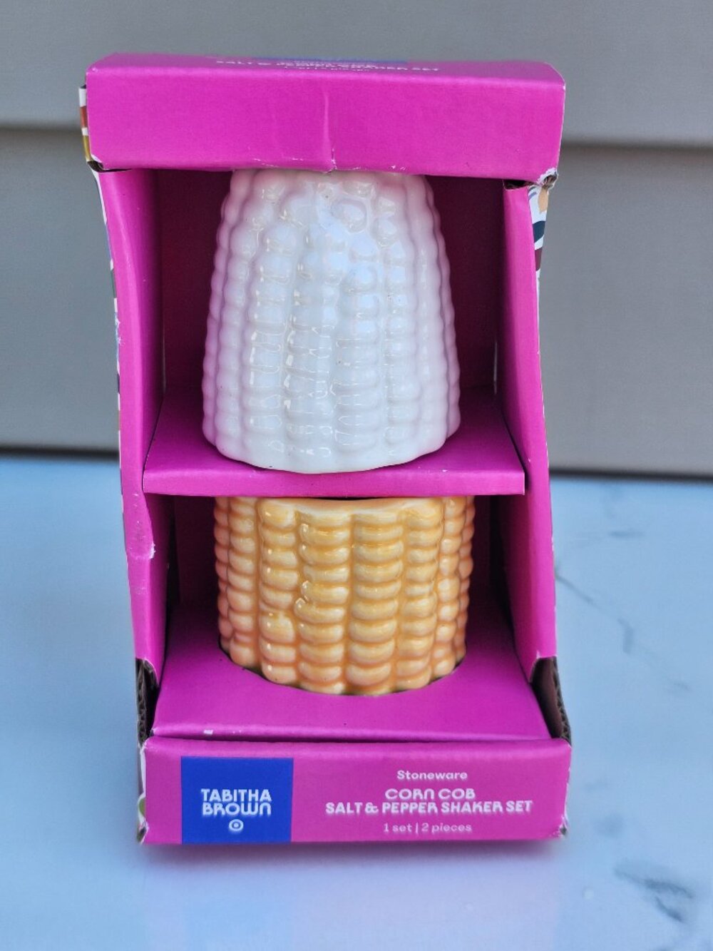 Tabitha Brown Corn Cob Salt & Pepper Shaker Set